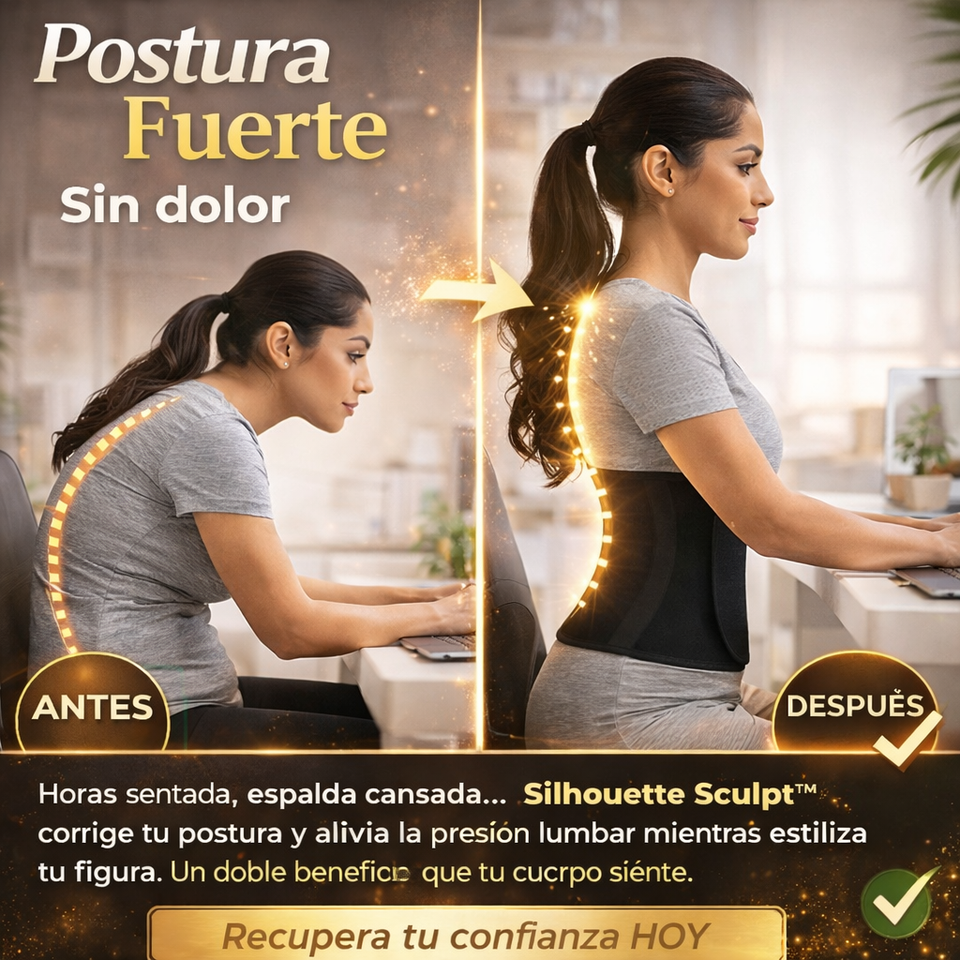 Faja Moldeadora Reductora Silhouette Sculpt™ | Control Abdomen y Soporte Lumbar Invisible